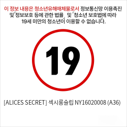 [ALICES SECRET] 섹시롱슬립 NY16020008 (A36)