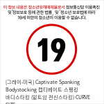 [그레이-미국] Captivate Spanking Bodystocking 캡티베이트 스팽킹 바디스타킹 (밑트임 전신스타킹) CURVE SIZE